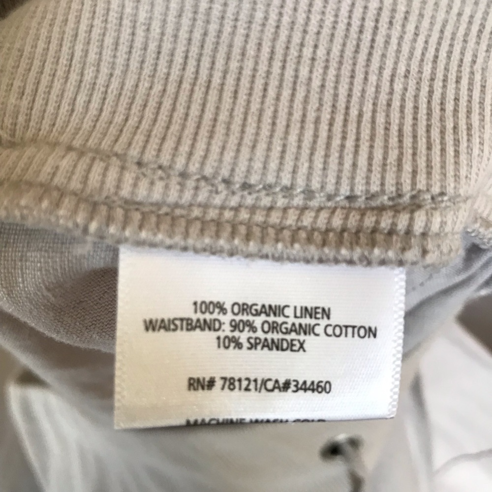 EILEEN FISHER 100% Organic Linen Pants Lagenlook - Picture 5 of 5